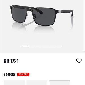 Ray-Ban Black Frame Sunglasses with Dark Gray Lenses